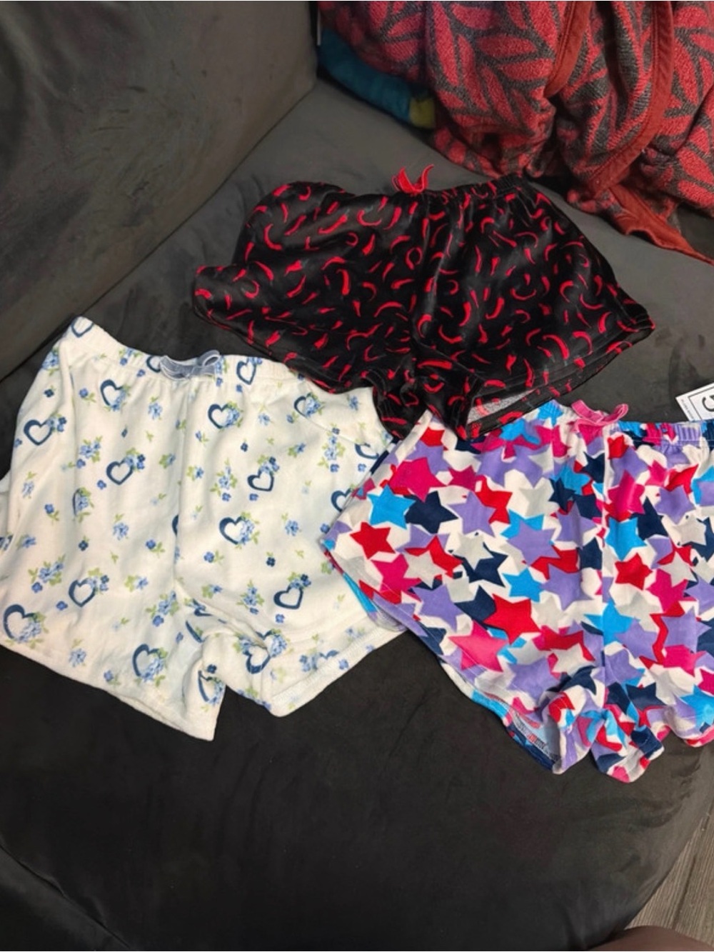 Women’s Assorted Pajama Shorts - Black/White/Multicolor